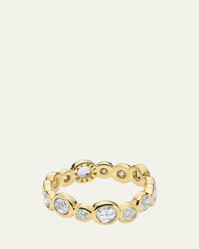 Superstar Eternity Ring in 18K Gold with Diamonds